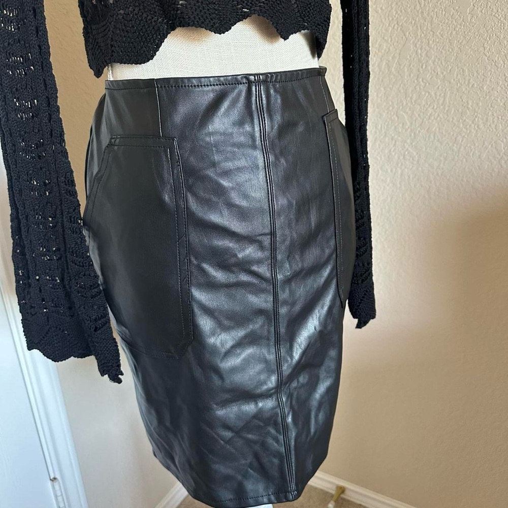 Black Leather Skirt